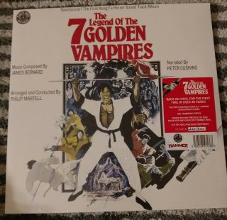 James Bernard Legend Of The 7 Golden Vampires Soundtrack Lp Colored Vinyl D