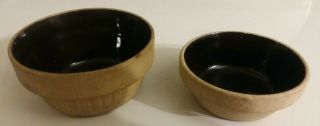 Vtg Stoneware National Pottery Mixing Bowl Salesman Sample Miniature Primitive