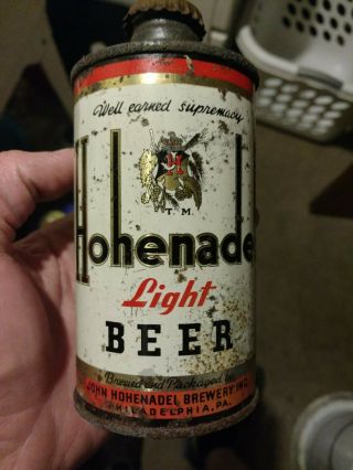 Hohenadel Light Beer J - Spout Cone Top Beer Can Philadelphia Pennsylvania Pa John