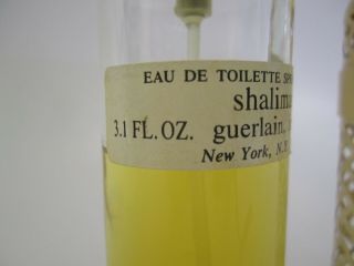VTG Shalimar Guerlain Paris Eau De Toilette 1981 Lattice Refillable Bottle 70 2