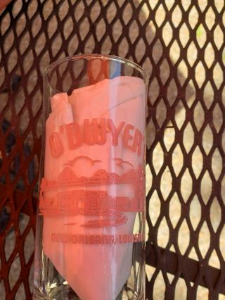 Vintage 1950 ' s O ' DWYER ' S Illegal Gambling Orleans La,  Shell Beer Glass 2