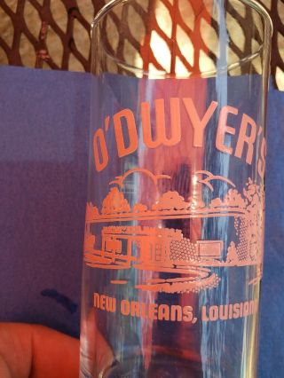 Vintage 1950 ' s O ' DWYER ' S Illegal Gambling Orleans La,  Shell Beer Glass 3