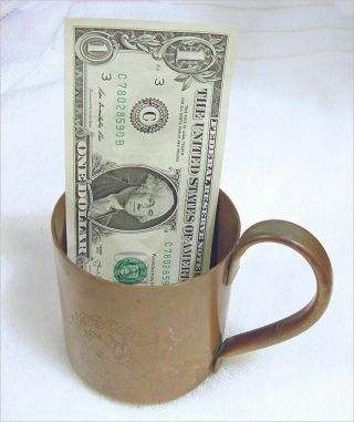 VINTAGE Moscow Mule Mug - 100 Copper From the 1940 ' s - Cock ' n Bull Product 2