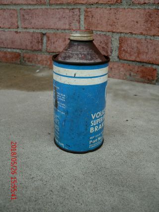 Vintage conetop Volkswagen Brake Fluid oil can - rare late 1960 ' s 2