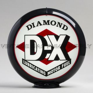 Dx Red 13.  5 " Gas Pump Globe W/ Black Plastic Body (g122.  1)