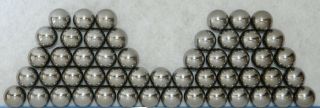 Fifty 1 - 1/16 " High Polish Chrome Steel Pinballs (50 Balls)