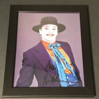 The Joker Photograph Signed by Jack Nicholson - Batman 1989 - Framed 3