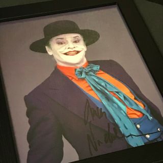 The Joker Photograph Signed by Jack Nicholson - Batman 1989 - Framed 4
