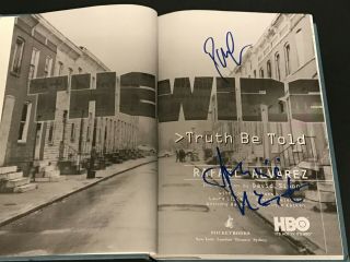 The Wire Book Signed By Idris Elba & Dominic West - 1st Printing - Truth Be Told