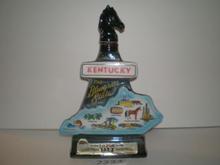 Jim Beam 1967 Kentucky State Series Decanter With Black Head Stopper