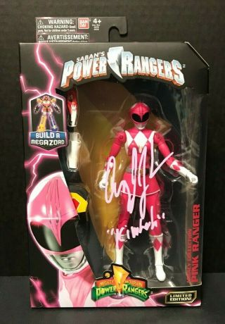 Power Rangers Pink Ranger Limited Edition Action Figure Signed By Amy Jo Johnson