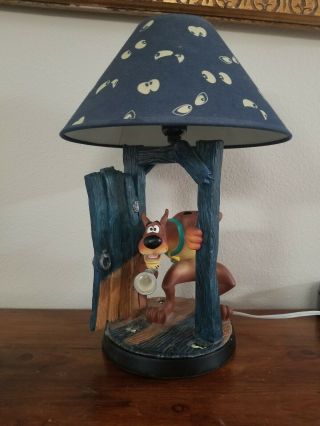 Rare Scooby Doo Lamp 2000 Warner Brothers Studio Store With Night Light