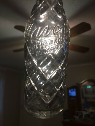 Vintage Havens Beverages Soda Bottle Valparaiso,  Indiana Diamond Embossed