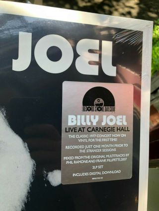 BILLY JOEL Live At The Carnegie Hall 1977 RSD 2019 Limited US 2 LPs 3