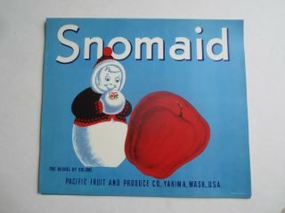 Of 25 Old Vintage - Snowmaid - Apple Crate Labels - Snow