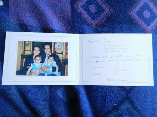 Princess Elena Of Spain - Wonderful Hand Signed Christmas Card