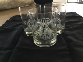 Vintage Grand Ole Opry/wsm Radio - Nashville Set Of 4 Cocktail Glasses