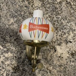 Vintage Early 1960’s Budweiser Sconce Wall Lamp