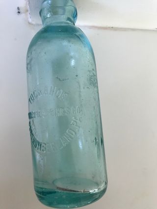 Tuckahoe Hutchinson aqua mineral springs co.  bottle 6