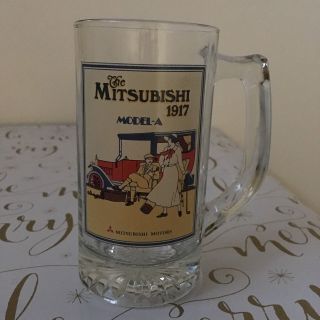 Vintage Mitsubishi Model A 1917 Beer Glass Mug Stein Collectors Item 100 Years