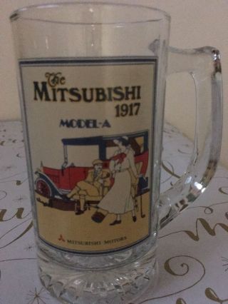 Vintage Mitsubishi Model A 1917 Beer Glass Mug Stein Collectors Item 100 years 2