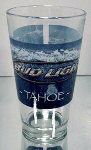 Anheuser - Busch Budweiser Bud Light Tahoe - Set Of Four Beer Pint Glasses - 25126