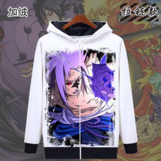 Hooded Coat Jacket Sweater Fleeces Hoody Tops Hoodie Anime Naruto Uchiha Sasuke