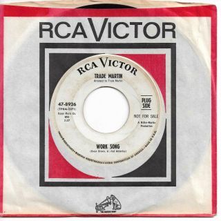 Northern Soul Popcorn 45 Trade Martin Work Song/so This Is Love Hear Rca Promo