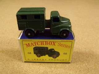 Old Lesney Matchbox 68 Austin Mkii Radio Truck Box