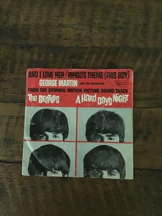 The Beatles George Martin Orchestra And I Love Her / Ringo 