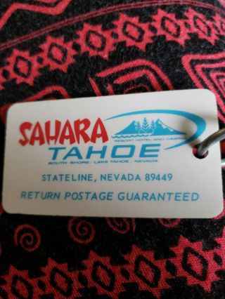 Sahara Hotel Casino Lake Tahoe Vintage Key Fob Stateline Nevada Room 723