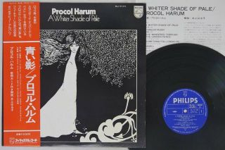 Procol Harum A Whiter Shade Of Pale Philips Rj - 7171 Japan Obi Mono Vinyl Lp