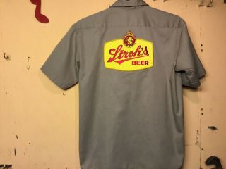 Stroh’s Beer Delivery Guy Work Shirt Dickies Large 