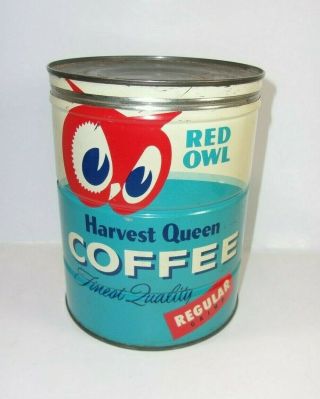 Red Owl Grocery Store Harvest Queen Vintage Coffee Tin T