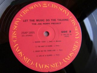 JOE PERRY PROJECT LET THE MUSIC DO TALKING SONY OBI INSERT JAPAN PRESS LP 4