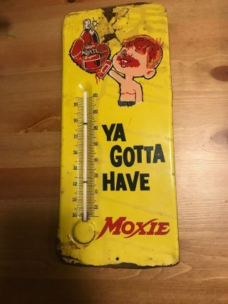 Moxie Soda Thermometer Sign Maine