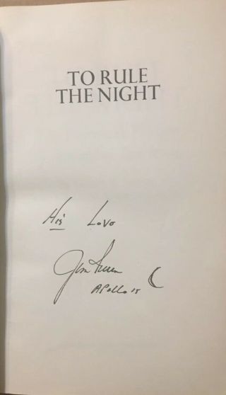 James “jim” Irwin Signed Book “to Rule The Night” Astronaut