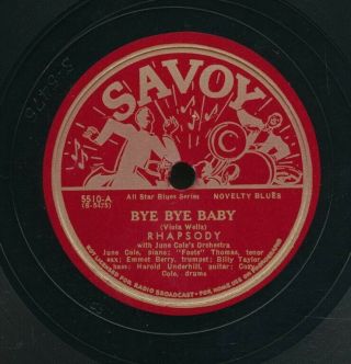 78tk - R&b - Savoy 5510 - (miss) Rhapsody