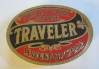 Of 100 Old - Traveler - Cigar Box Oval Labels - The National Smoke
