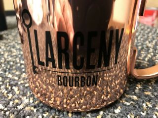 Larceny Bourbon Mule Mug.  Copper.  Distillery Kentucky  2