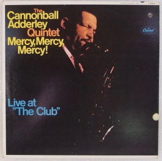 Cannonball Adderley Quintet: Mercy Live Og Mono Jazz Vinyl Lp Nm -
