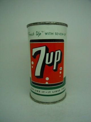 Pre Zip - Vanity Lid - 7 - Up Flat Top Soda Can - Seven Up Research Co - St Louis Missouri