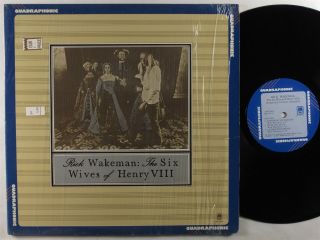 Rick Wakeman The Six Wives Of Henry Viii A&m Lp Nm/vg,  Quadraphonic Shrink