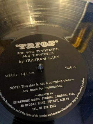 Tristram Cary Trios Rare 2 Lp Experimental Avant Garde MEGA 8