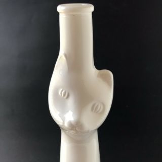 White Cat Figural Wine Bottle Riesling Qualitatswein Germany