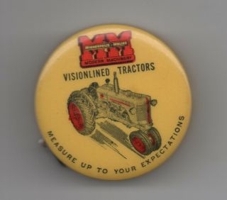 1930s Celluloid Adv Tape Measure Minneapolis Moline Tractors Great Falls Montana
