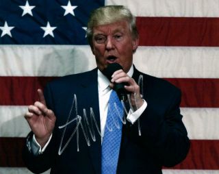 Donald Trump Autographed 8x10 Photo Signed Picture,