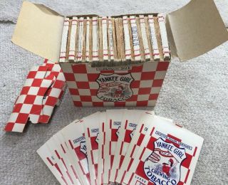 150,  Empty Packs General Store Advertising Nos Full Box Of Yankee Girl Tobacco