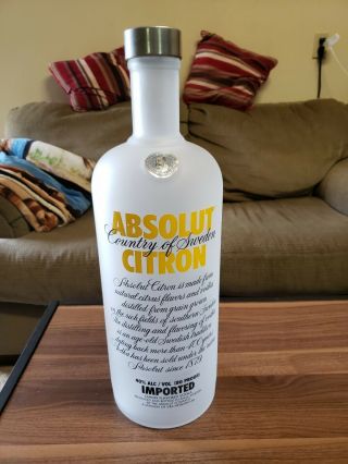Large Absolut Vodka Bottle