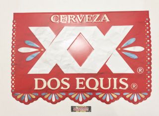 Dos Equis Xx Cerveza Metal Beer Sign 22x15” -